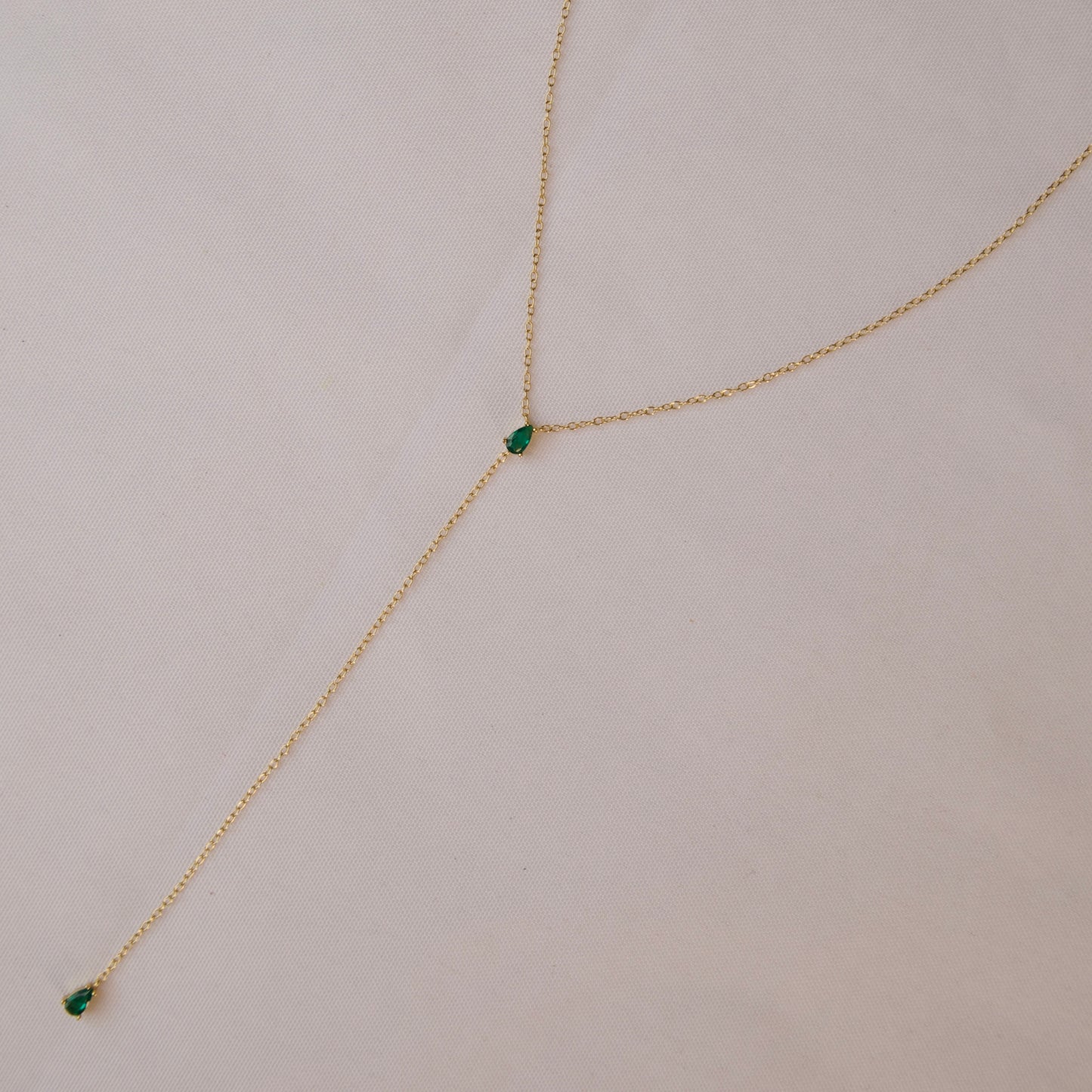 Emerald Drop Necklace