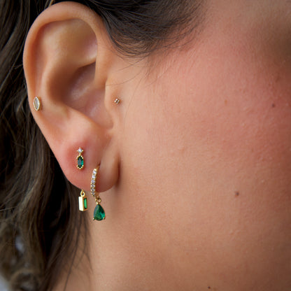 Emerald Drop Earrings