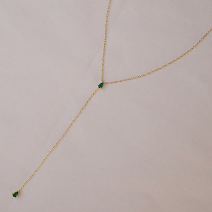 Emerald Drop Necklace