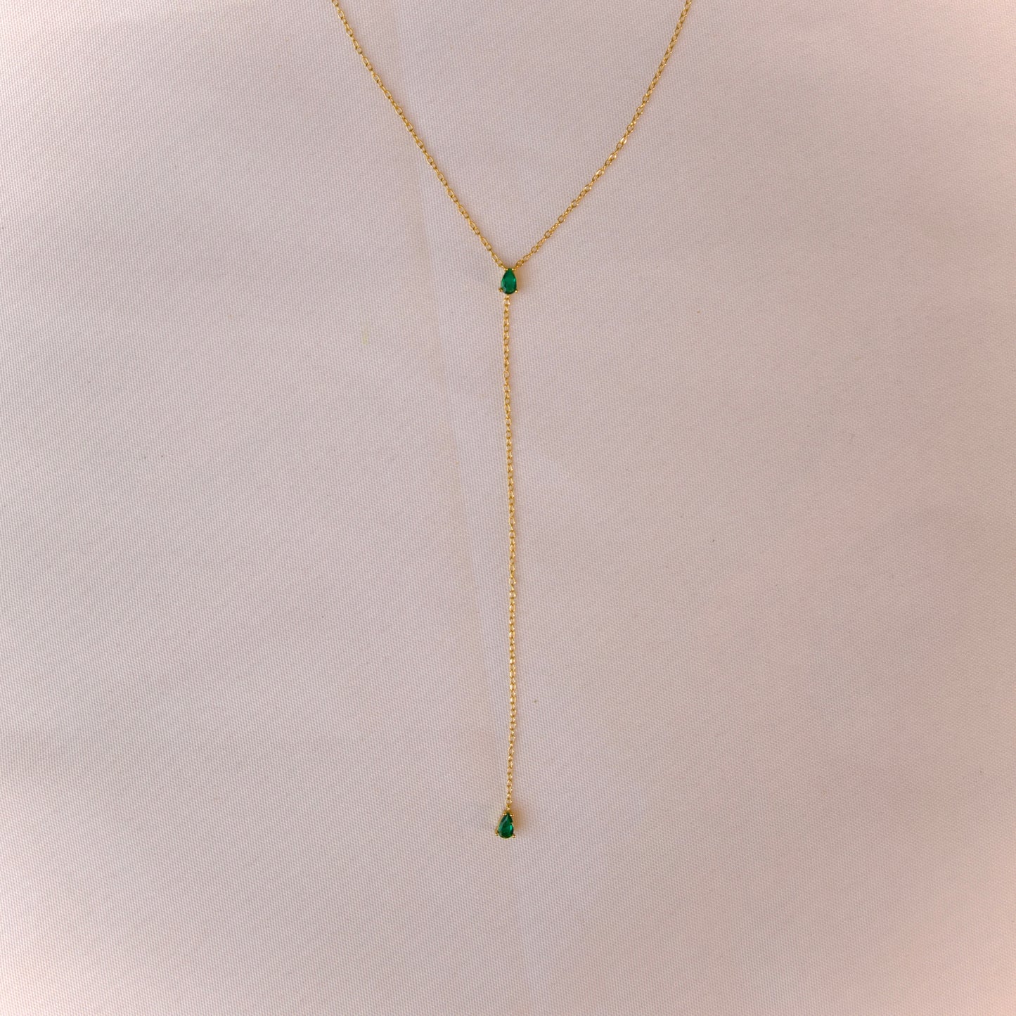 Emerald Drop Necklace