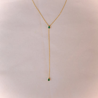 Emerald Drop Necklace